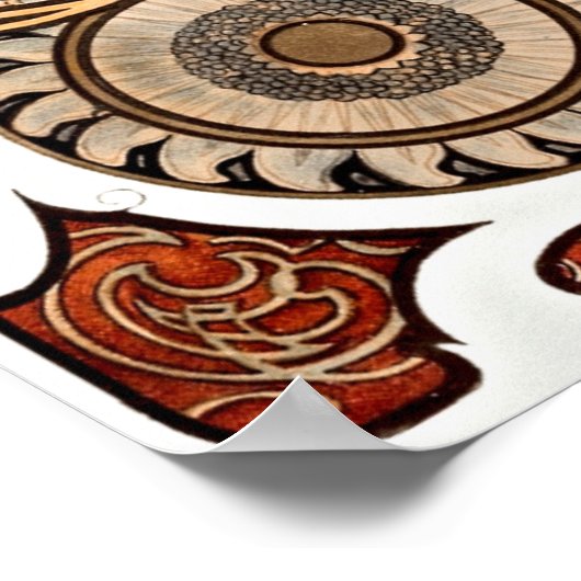 Alphonse Maria Mucha's Zodiaque of La Plume Poster (Hoek)