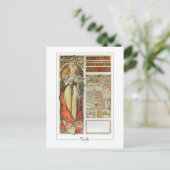 Alphonse Mucha #128 - Fine Art Briefkaart (Staand voorkant)