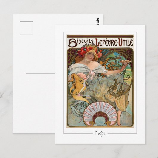 Alphonse Mucha #129 - Kunstkaart Briefkaart (Voorkant / Achterkant)