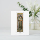 Alphonse Mucha #132 - Kunstkaart Briefkaart (Staand voorkant)