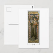 Alphonse Mucha #132 - Kunstmatig Briefkaart (Voorkant / Achterkant)