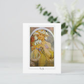Alphonse Mucha #142 - Kunstkaart Briefkaart (Staand voorkant)