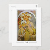Alphonse Mucha #142 - Kunstmatig Briefkaart (Voorkant / Achterkant)