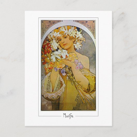 Alphonse Mucha #142 - Kunstmatig Briefkaart (Voorkant)
