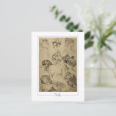 Alphonse Mucha #15 - Fine Art Briefkaart (Staand voorkant)