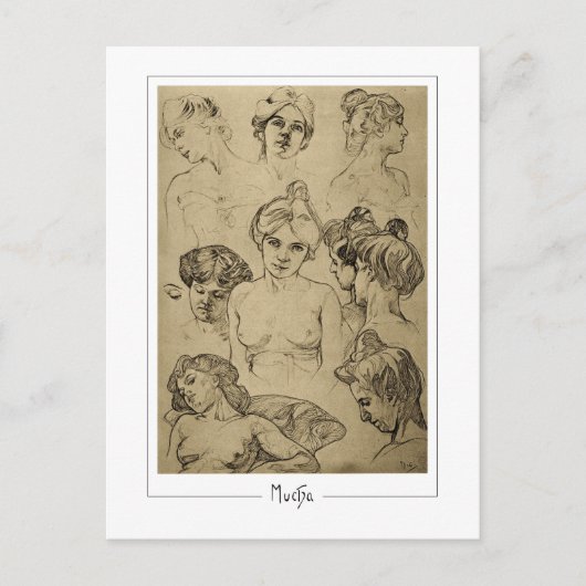 Alphonse Mucha #15 - Kunstkaart Briefkaart (Voorkant)