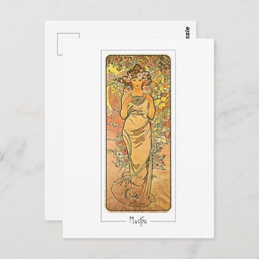 Alphonse Mucha #160 - Fine Art Briefkaart (Voorkant / Achterkant)
