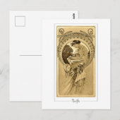 Alphonse Mucha #161 - Kunstmatig Briefkaart (Voorkant / Achterkant)