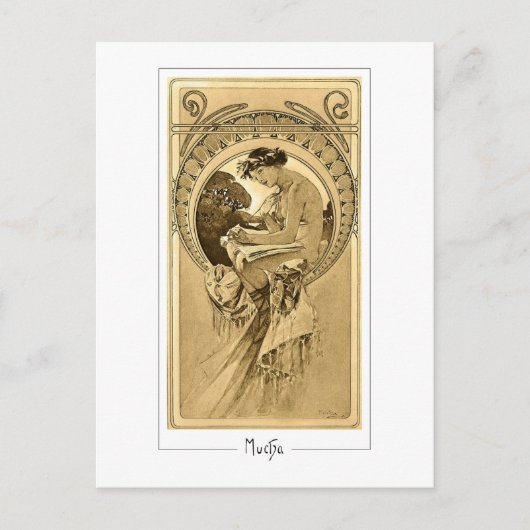 Alphonse Mucha #161 - Kunstmatig Briefkaart (Voorkant)