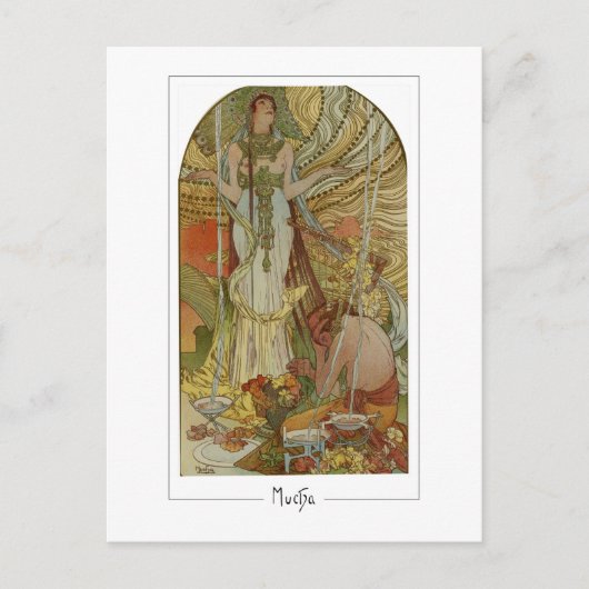 Alphonse Mucha #169 - Fine Art Briefkaart (Voorkant)