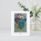 Alphonse Mucha #176 - Fine Art Briefkaart (Staand voorkant)