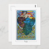 Alphonse Mucha #176 - Fine Art Briefkaart (Voorkant / Achterkant)