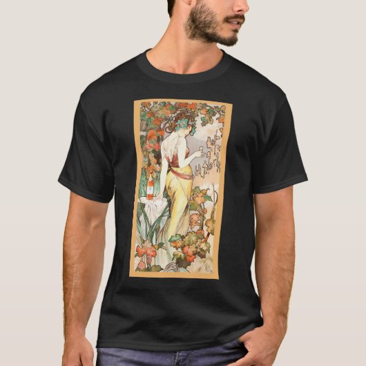 Alphonse Mucha (1860 1939) Kunstwerk T-shirt (Voorkant)