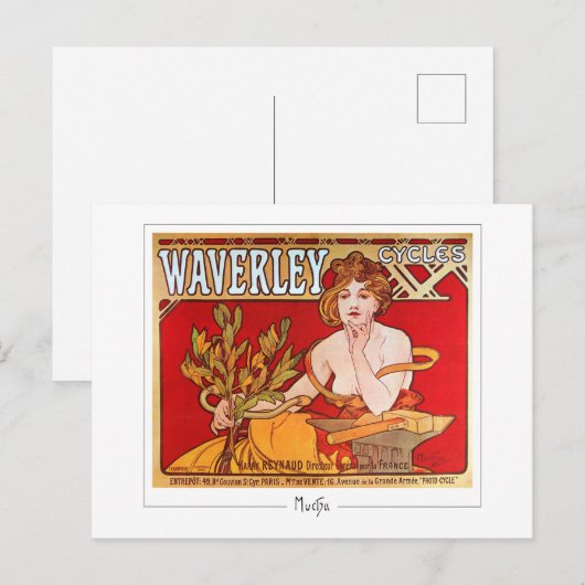 Alphonse Mucha #186 - Kunstkaart Briefkaart (Voorkant / Achterkant)