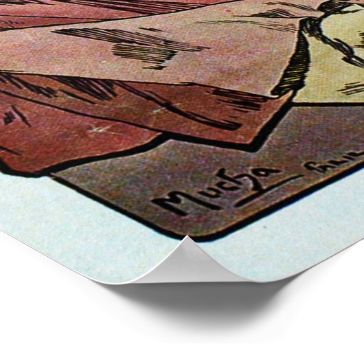 Alphonse Mucha. 1900 Poster (Hoek)