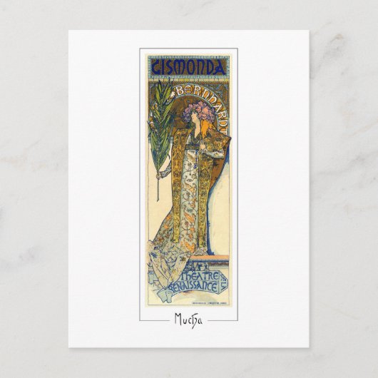 Alphonse Mucha #198 - Fine Art Briefkaart (Voorkant)