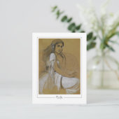 Alphonse Mucha #1 - Fine Art Briefkaart (Staand voorkant)