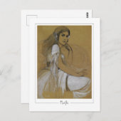 Alphonse Mucha #1 - Fine Art Briefkaart (Voorkant / Achterkant)