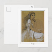 Alphonse Mucha #1 - Kunstkaart Briefkaart (Voorkant / Achterkant)