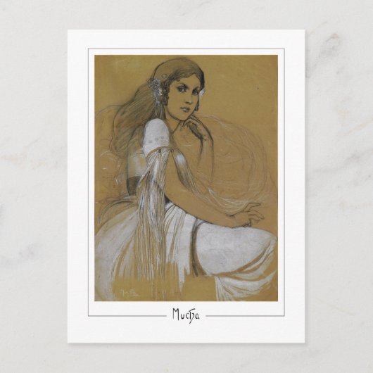 Alphonse Mucha #1 - Kunstkaart Briefkaart (Voorkant)
