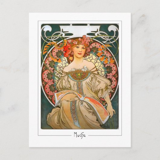 Alphonse Mucha #214 - Kunstkaart Briefkaart (Voorkant)