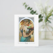 Alphonse Mucha #220 - Kunstkaart Briefkaart (Staand voorkant)