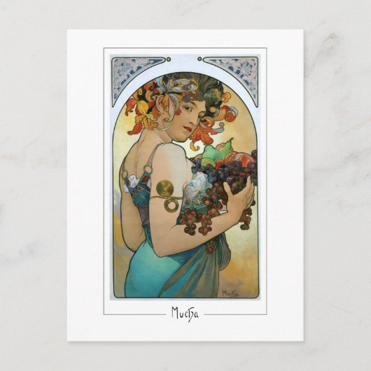Alphonse Mucha #220 - Kunstkaart Briefkaart (Voorkant)