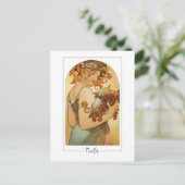 Alphonse Mucha #220 - Kunstkaart Briefkaart (Staand voorkant)