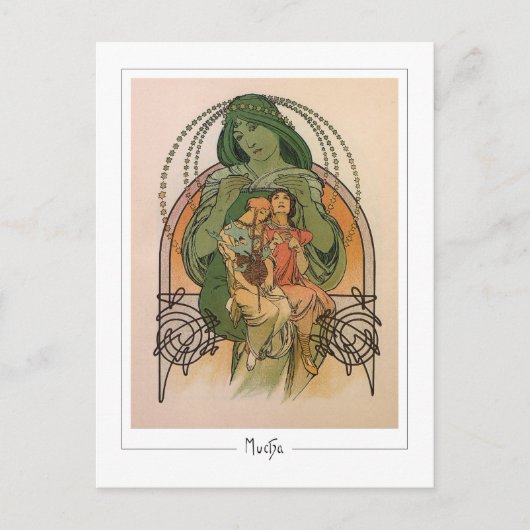 Alphonse Mucha #232 - Kunstkaart Briefkaart (Voorkant)