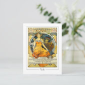 Alphonse Mucha #248 - Fine Art Briefkaart (Staand voorkant)