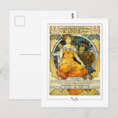 Alphonse Mucha #248 - Fine Art Briefkaart (Voorkant / Achterkant)