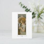 Alphonse Mucha #260 - Fine Art Briefkaart (Staand voorkant)