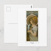 Alphonse Mucha #260 - Fine Art Briefkaart (Voorkant / Achterkant)