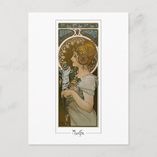 Alphonse Mucha #260 - Fine Art Briefkaart (Voorkant)