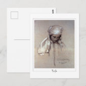 Alphonse Mucha #261 - Kunstmatig Briefkaart (Voorkant / Achterkant)