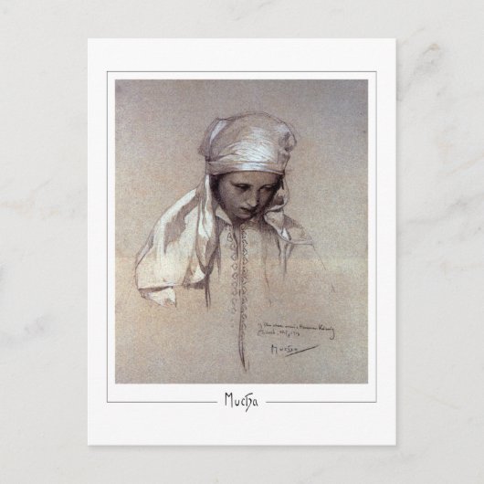 Alphonse Mucha #261 - Kunstmatig Briefkaart (Voorkant)