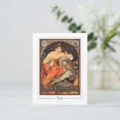 Alphonse Mucha #266 - Kunstkaart Briefkaart (Staand voorkant)
