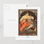 Alphonse Mucha #266 - Kunstkaart Briefkaart (Voorkant / Achterkant)
