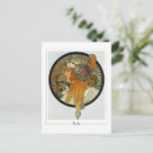 Alphonse Mucha #281 - Kunstkaart Briefkaart (Staand voorkant)