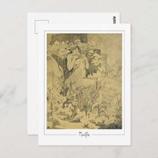 Alphonse Mucha #285 - Fine Art Briefkaart (Voorkant / Achterkant)