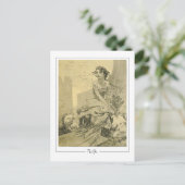 Alphonse Mucha #290 - Fine Art Briefkaart (Staand voorkant)