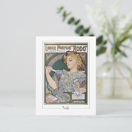 Alphonse Mucha #2 - Fine Art Briefkaart (Staand voorkant)