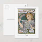 Alphonse Mucha #2 - Kunstkaart Briefkaart (Voorkant / Achterkant)