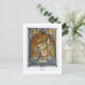 Alphonse Mucha #300 - Fine Art Briefkaart (Staand voorkant)
