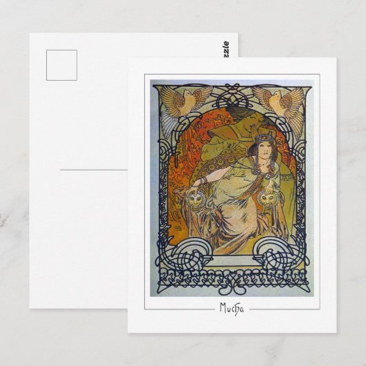 Alphonse Mucha #300 - Fine Art Briefkaart (Voorkant / Achterkant)