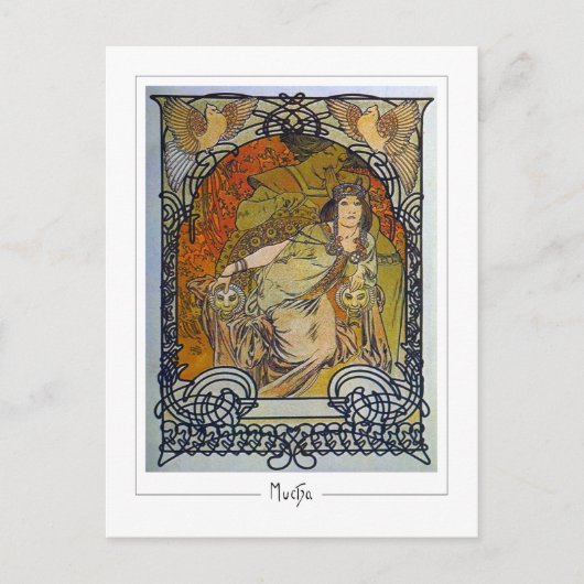 Alphonse Mucha #300 - Kunstkaart Briefkaart (Voorkant)