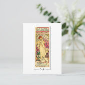 Alphonse Mucha #302 - Kunstkaart Briefkaart (Staand voorkant)