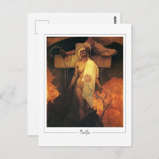 Alphonse Mucha #305 - Fine Art Briefkaart (Voorkant / Achterkant)