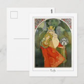 Alphonse Mucha #312 - Kunstkaart Briefkaart (Voorkant / Achterkant)