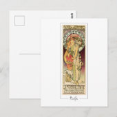 Alphonse Mucha #329 - Kunstkaart Briefkaart (Voorkant / Achterkant)